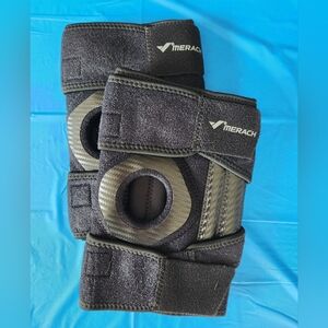 Merach Black 2Pc Knee Braces NEW